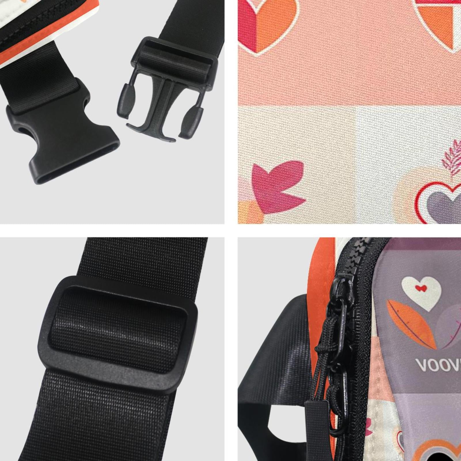Valentine's Day Money Belt Waist Bag Fanny Pack - Lightweight Adjustable with Extension Strap Unisex