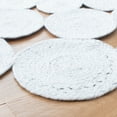 thumbnail image 3 of SAFAVIEH Cape Cod Damjana Abstract Dots Polyester Area Rug, Ivory, 5' x 5' Round, 3 of 7