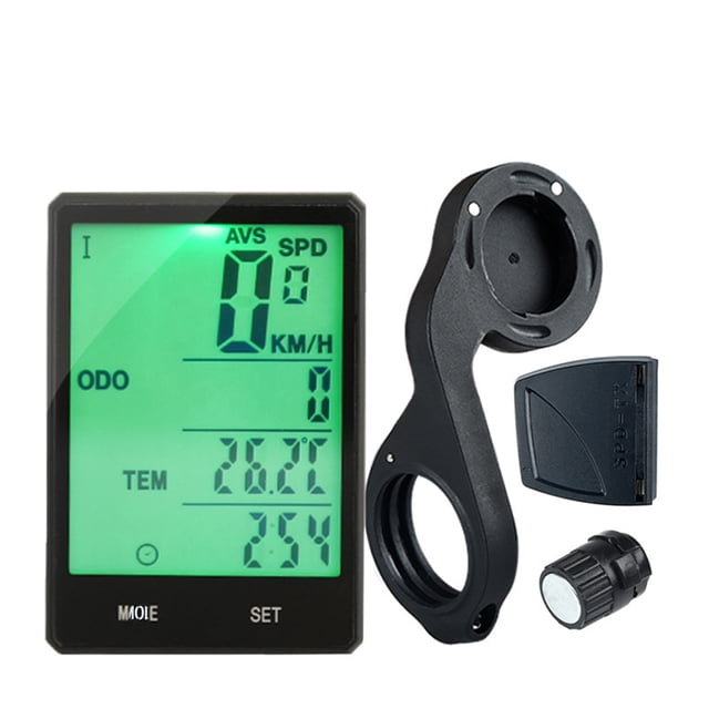 Soidarity Retroiluminación a prueba de lluvia montar bicicleta odómetro cronómetro 2,8 ''pantalla grande bicicleta inalámbrico ordenador ciclismo Ciclismo No.01 Soidarity HW5570-01B