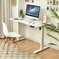 thumbnail image 3 of Costway Electric Adjustable Standing Desk Stand up Workstation w/Control White, 3 of 11