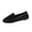 Black, variant on Women Comfortable Arch Support Non-Slip Flat Shoes, Womens Square Toe Lightweight Breathable Flat Shoes for Wide Feet White