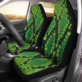 thumbnail image 2 of RYLABLUE Set of 2 Car Seat Covers Beige Python Reptile Skin S Green Dragon Snakeskin Universal Auto Front Seats Protector Fits for Car,SUV Sedan,Truck, 2 of 5