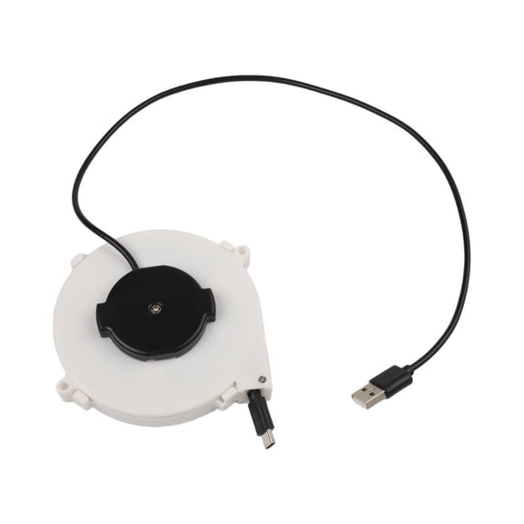 Power Cord Reel With Automatic Retract Function For Charging Devices 1.2m Or 3mLength Suited For Travel Home And Office Use