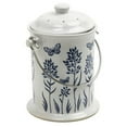 thumbnail image 1 of Norpro 3-Quart Ceramic Compost Keeper, Blue and White, 1 of 2