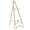 Gold Tall Adjustable Floor 3 Tier Solid Scroll Triangle 21" x 24" x 46", variant on DecMode 25" x 70" Black Metal Tall Adjustable Floor 3 Tier Scroll Easel, 1-Piece