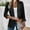 Black, variant on Dpytoraw Women's Tailored Jacket Paired With A Lace Cut Out Solid Color Shirt Women's Blazers & Suit Jackets