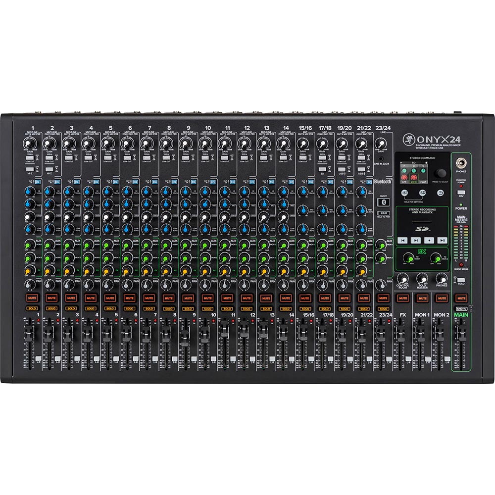 Mackie Onyx24 24-Channel Premium Analog Mixer with Multi-Track USB