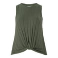 thumbnail image 3 of Time and Tru Women's Sweater Knit Twist Front Tank Top, Lightweight, Sizes XS-XXXL, 3 of 5