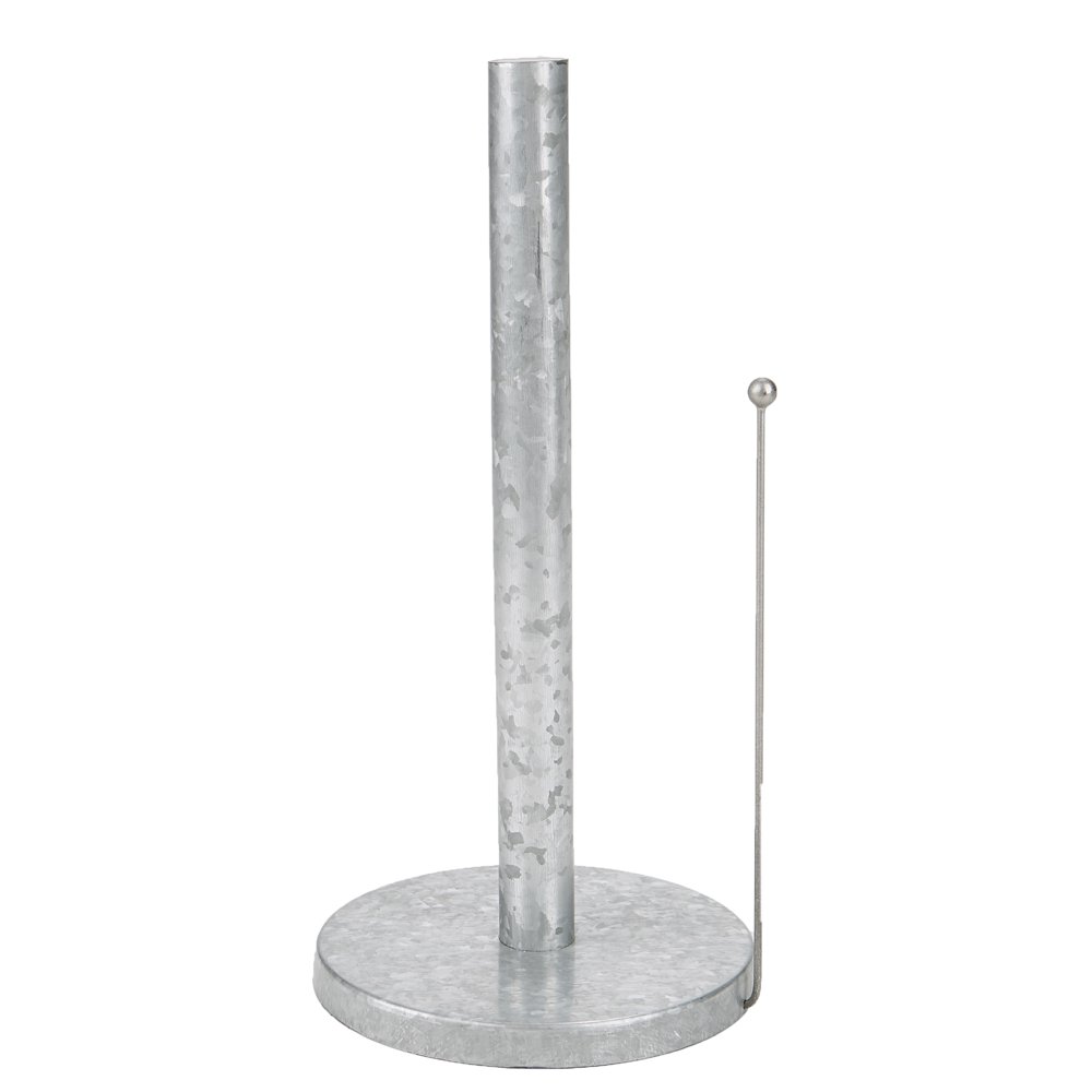Mind Reader Galvanized Paper Towel Holder, Free Standing Metal Paper Towel Storage Holder