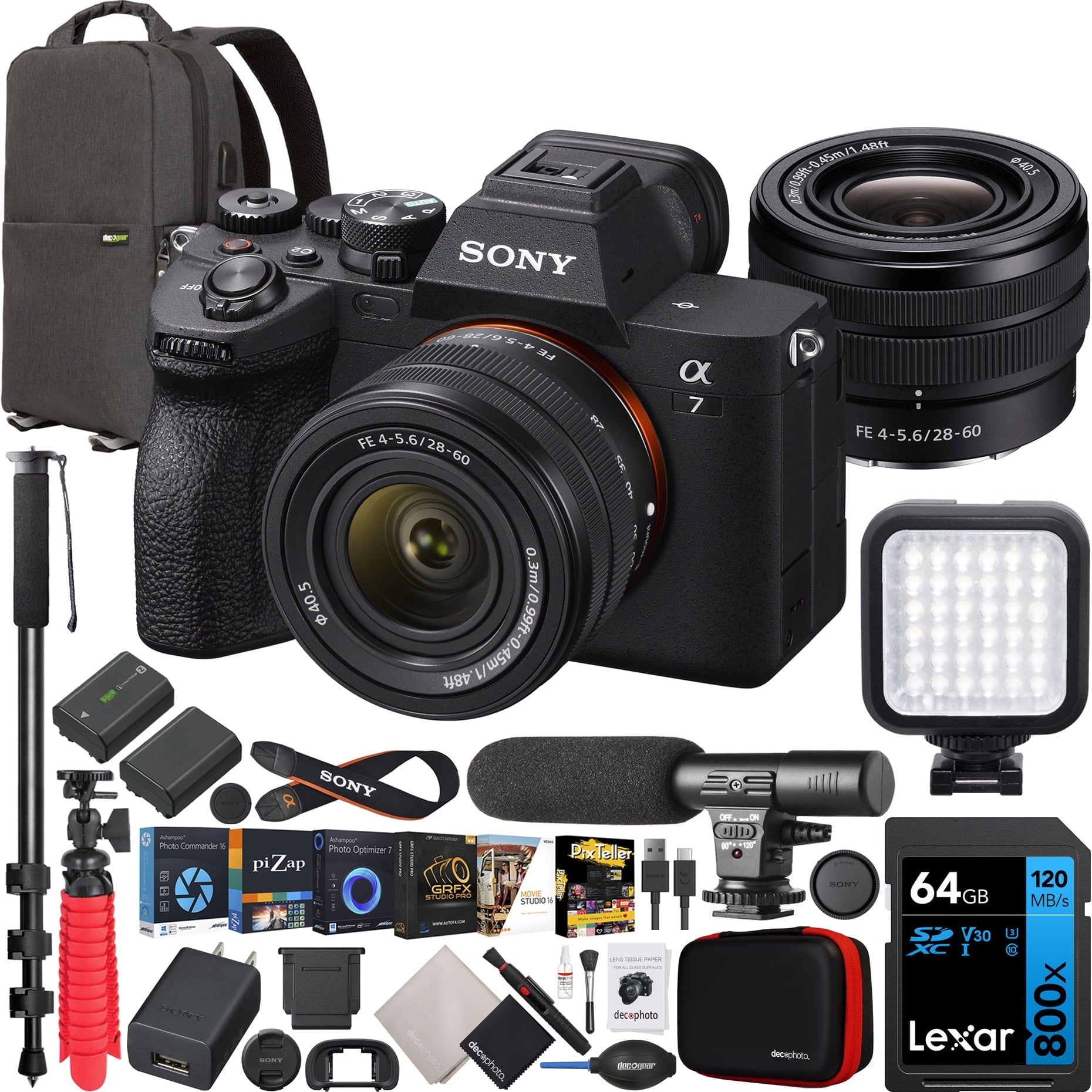 Sony a7C II Full Frame Mirrorless Camera Body + 50mm F1.8 Lens