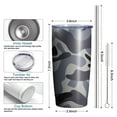 thumbnail image 6 of Camouflage 20oz Coffee Tavel Tumblers, Stainless Steel Mobile Tumbler, Vacuum Insulated Coffee Mug with Lid, Spill-Proof Travel Cup for Hot & Cold Drinks, 6 of 6