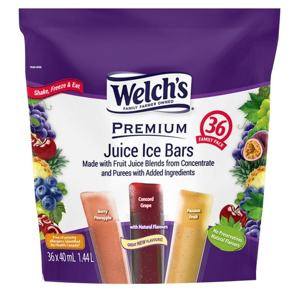 Welch’s Premium Juice Ice Bars Family Pack Walmart.ca