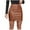 Brown, variant on Mrat Pencil Skirt Fashion Women Casual Comfortable Solid Color High Zipper Vent Skirt Elegant Skirts S-175 Black XL