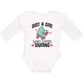 thumbnail image 3 of Inktastic Just A Girl Who Loves Skating Girls Long Sleeve Baby Bodysuit, 3 of 5