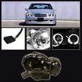 thumbnail image 2 of For 06-07 Mercedes-Benz C280 Sedan W203 without stock HID Sonar Halo Projector Headlights (Black) YD-PRO-MBW203-HL-BK, 2 of 2