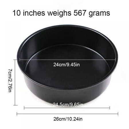 

Black Round Cake Pan Removable Bottom Mold DIY Non-stick Baking Mould