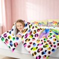 thumbnail image 3 of Erosebridal Leopard Bow Print Twin Comforter Sets for Girls, Cheetah Animal Spots Girly Bedding Set, Polka Dots Reversible 2pcs 1 Comforter and 1 Pillowcase, 3 of 6