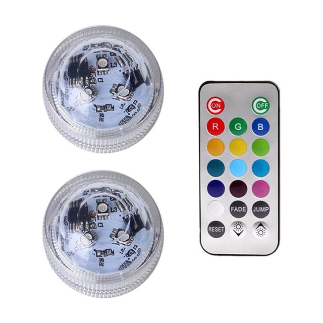 LED Floating Pool Lights, RGB Submersible Light, IP68 Waterproof Remote Controlled Underwater Lamp, Pool Accessories ,Easy to Install