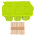 thumbnail image 1 of 12 Grids Ice Cream Mold DIY Ice Cream Making Tool Popsicle Mold with Sticks, 1 of 3