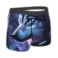 thumbnail image 2 of KLL Feathered Wolf Men's Cotton Boxer Briefs Underwear-Large, 2 of 8