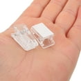 thumbnail image 6 of FESTFENDS Small Clips for Hanging Wall Tapestry Clips Transparent ABS 50Pcs, 6 of 8