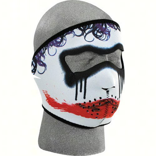 Zan Headgear Full Face Mask Trickster (OSFM, White Trickster)