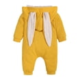 thumbnail image 4 of Ruyang New Born Baby Boy Girl Easter Outfit Bunny Ear Hooded Long Sleeve Romper Cute Jumpsuit Baby Zipper Soft Cotton Clothes, 4 of 8