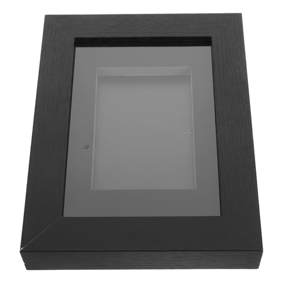 WRISTBIQUE Black Wall-Mounted Card Display Shelf with Clear Protective Cover for Trading Card Storage and Display