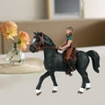 thumbnail image 5 of Animal Figure Collectibles Miniature Riding Figurine Detachable Ornaments Horse with Horse Figure for Kids Children Toddlers Multi, 5 of 10
