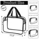 thumbnail image 2 of Bolsa de maquillaje transparente YOQIVEXU, organizador doméstico impermeable (4), 2 of 6
