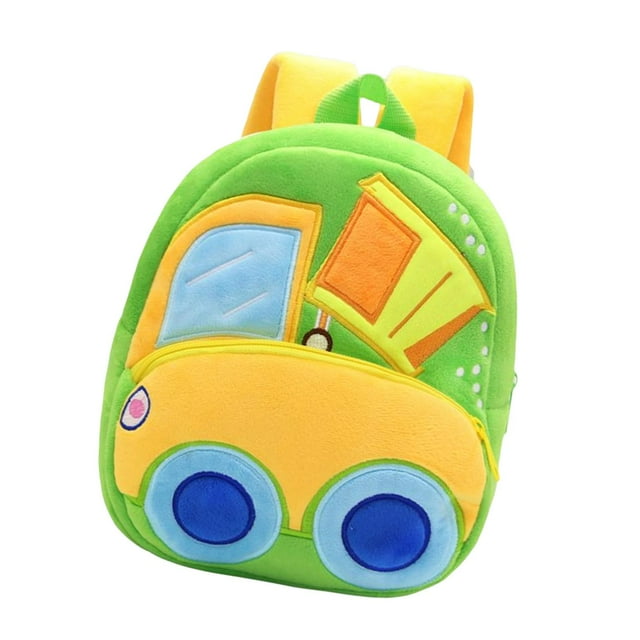 Milaget Engineering Vehicle Theme Kids Backpack Rucksack Bookbag Duffle Adjustable Strap Tipper Truck