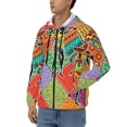 thumbnail image 3 of Kdxio Dancing African Womans Print Men Hoodies Casual Hoodies for Men with Zip Pockets Full Zip Long Sleeve Sweatshirt Sports Hooded Jacket-Large, 3 of 5