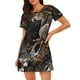 thumbnail image 1 of Disketp Leopard On Tree Branch para Camisón Corto de Manga Corta para Mujeres, Camisón Cómodo con Escote Redondo, Bonito y Confortable, 1 of 6