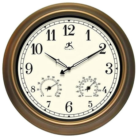 Infinity Instruments: The Craftsman 18 in. Outdoor Wall Clocks
