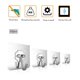 thumbnail image 1 of 5 ganchos transparentes fuertes adhesivos para puerta, pared, ganchos de succión, ventosa para cocina, baño Gao Jiahui unisex, 1 of 2