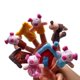 thumbnail image 2 of Cuento de hadas, marionetas para dedos, cuentos para niños, juguetes de peluche suaves, accesorios para juegos educativos tempranos Inevent FN0194-00, 2 of 7