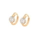 thumbnail image 1 of Arracadas Huggies Swarovski P/ Niña o Adulto Oro 18K Lam dorado Unitalla, 1 of 7