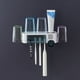 thumbnail image 5 of Soporte para cepillos de dientes multifuncional, sin perforaciones, para montaje en pared, ahorra espacio y ahorra espacio., 5 of 8