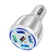 thumbnail image 5 of de coche rápido de 5 puertos 12V-32V de teléfono de coche de puerto múltiple USB Carga rápida Blanco perfke Adaptador de coche, 5 of 9
