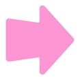 thumbnail image 2 of LiteMark 4 Inch Pink Removable Round Arrow Decals - Pack of 16, 2 of 5