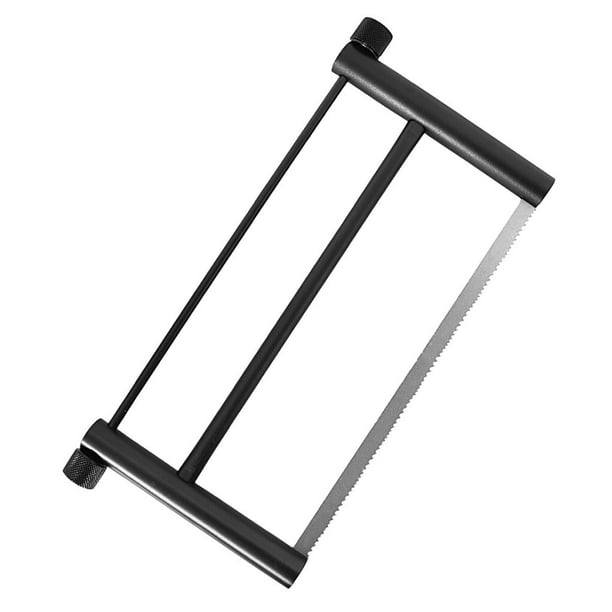 Eigraketly Sierra de mano plegable para exteriores, herramientas de carpintería ligeras, sierra de mano de seguridad para jardín, Camping, poda, carpas Negro