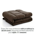 thumbnail image 5 of Southshore Fine Living, Inc. Premium Quality All Season Queen Comforter, Chocolate Brown, 5 of 9