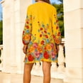 thumbnail image 5 of TaTaai Women's Casual Polka Dot Dress Chiffon Fabric Ruffle Sleeve Round Neck Solid Color Flowy Lightweight Mini Dress Spring Summer Daily Beach Wear Gift, 5 of 5