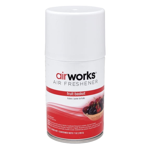 AirWorks® Restroom Metered Aerosol 7oz, Fruit Basket - Pack of 12