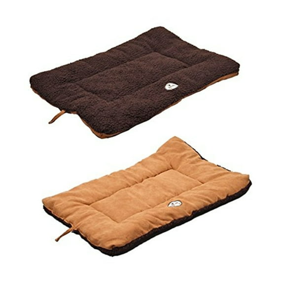 Pet Life ® 'Eco-Paw' Reversible Eco-Friendly Recyclabled Polyfill Fashion Designer Pet Dog Bed Mat Lounge