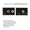 thumbnail image 3 of DAC Converter Digital To Analog Converter, Coaxial Cable Or Toslink Digital Audio Signal Into Analog Stereo Audio L/R, Audio Decoding With USB Charging Cable And Optical Fiber, 3 of 8