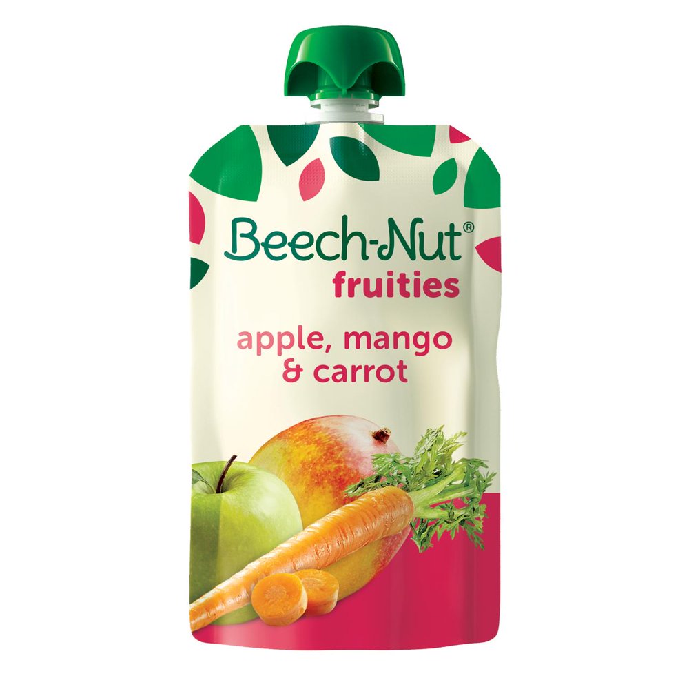 BeechNut Fruities Stage 2, Apple Mango &amp; Carrot Baby Food