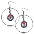 thumbnail image 1 of Texas Rangers 2" Hoop Earrings, 1 of 1