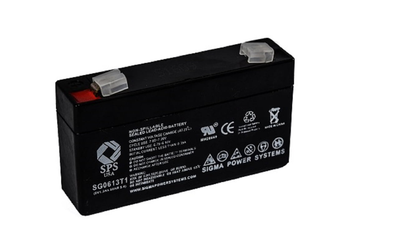 SPS Brand 6V 1.3 Ah (Terminal T1) Replacement battery for Consent GS6V1.3AH (1 PACK)