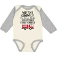 thumbnail image 3 of Inktastic Firefighter Volunteer Fireman Boys Long Sleeve Baby Bodysuit, 3 of 5